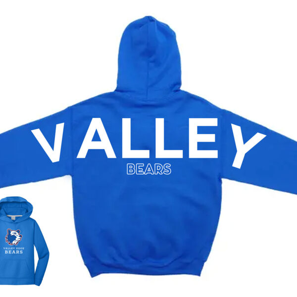 Oversized Bears Print - Unisex Fleece Hooded Sweatshirt Thumbnail