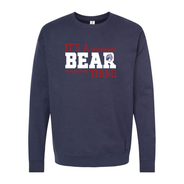 Its a Bear Thing - Unisex Fleece Crewneck Sweatshirt Thumbnail