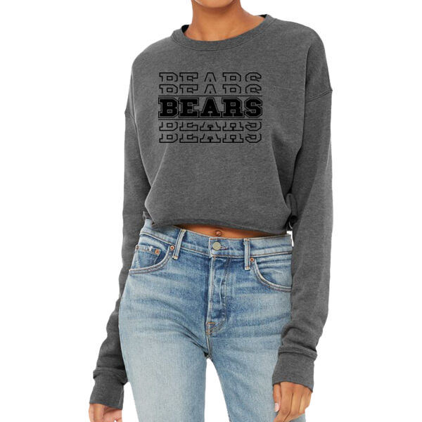 Bears - Women's Crop Fleece Crewneck Sweatshirt Thumbnail