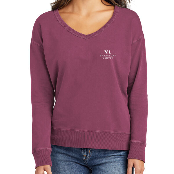 VLTC - Garment Dyed V Neck Sweatshirt Thumbnail