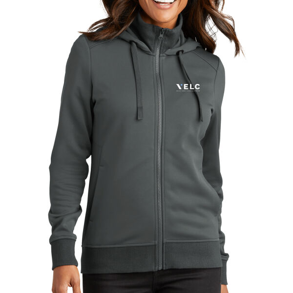 VELC - Women's Smooth Fleece Hooded Jacket Thumbnail
